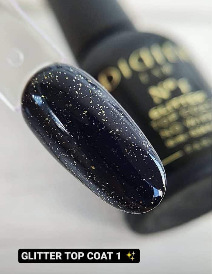 Top Coat Glitter No Wipe "Didier Lab", No1, 10ml - Image 2