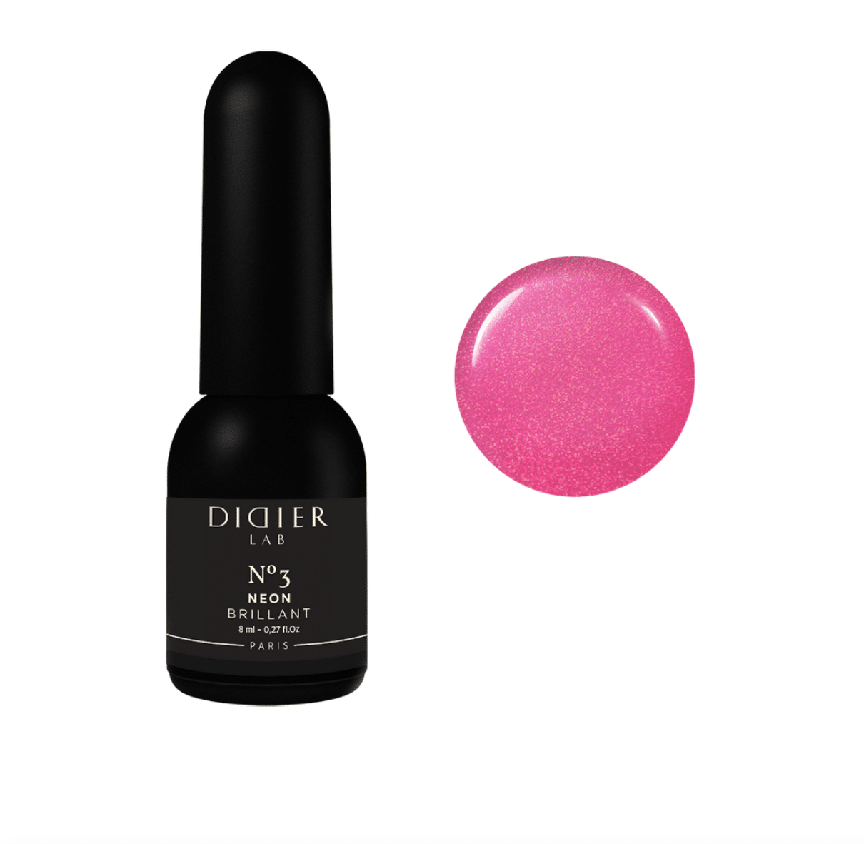 Gél lak "Didier Lab", Brillant,- NEON No3, 8ml