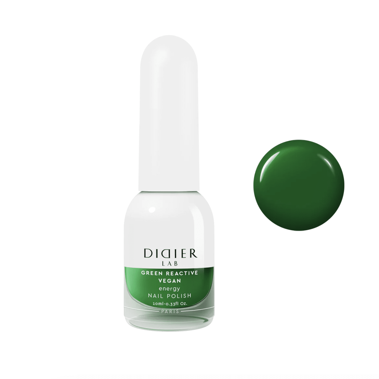 Green Reactive Vegan Nail Polish Didier Lab Energy 10ml