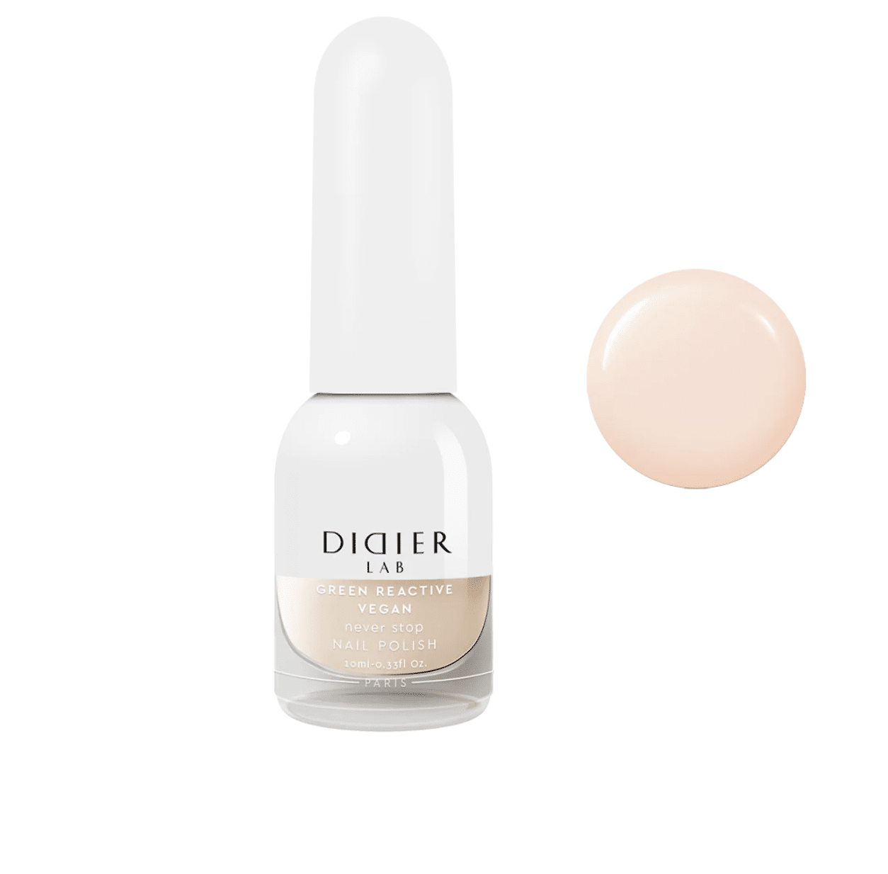 Green Reactive Vegan Nail Polish Didier Lab Never Stop 10ml
