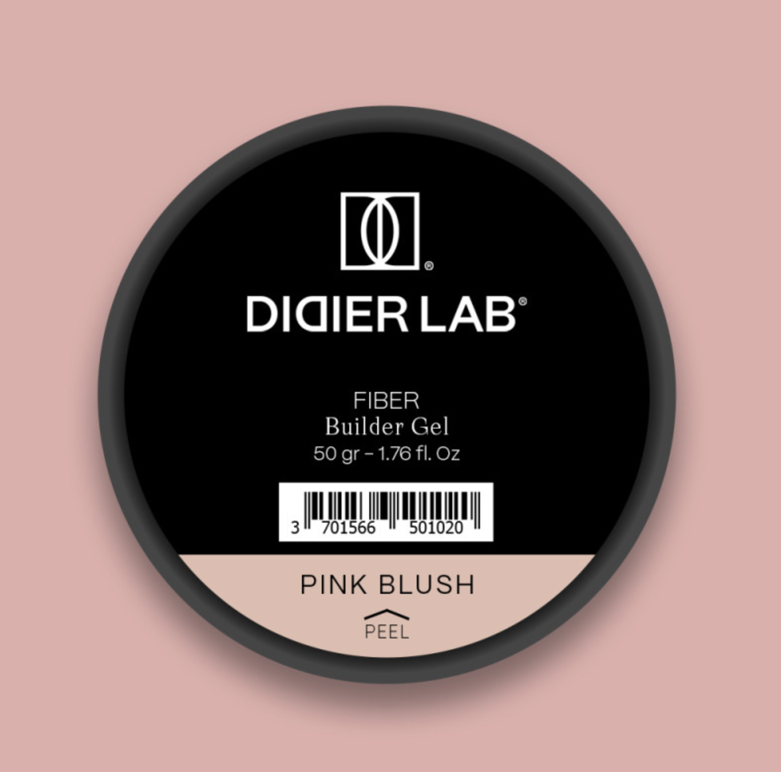 NOVINKA Fiber builder gel "Didier Lab", Pink Blush, 50g - Image 3
